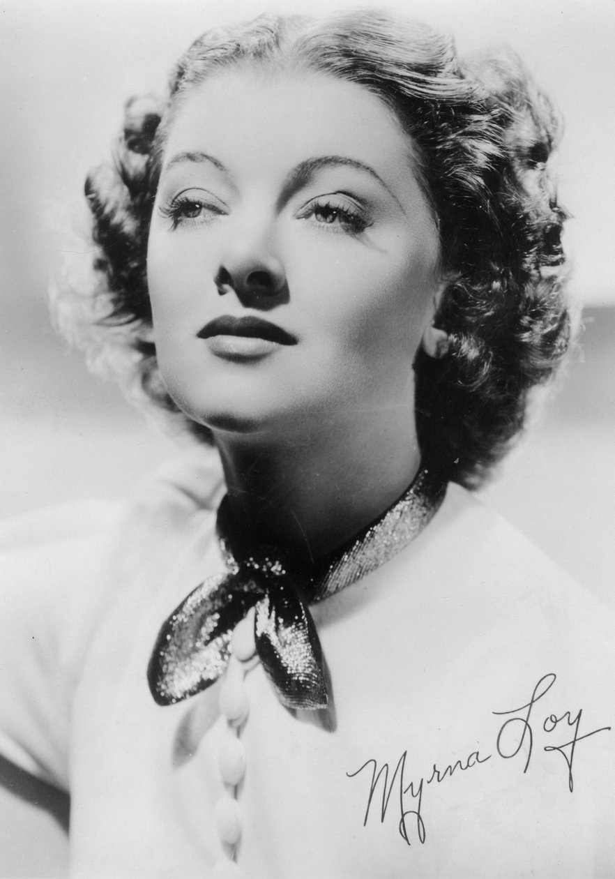 Myrna Loy 1905-1993, amerikansk skuespillerinne, ca 1930-tallet av Unbekannt