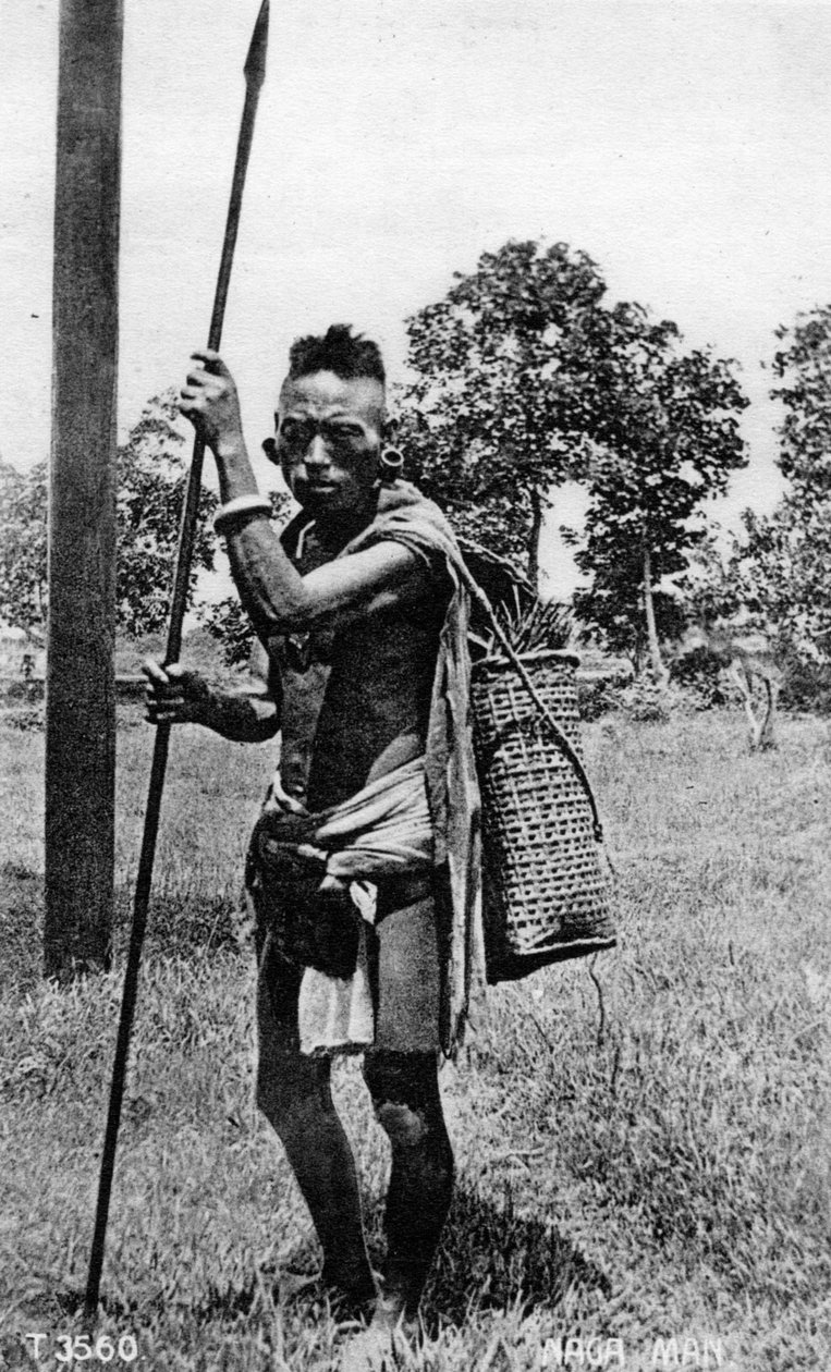 Naga-mannen, India, 1900-tallet av Unbekannt