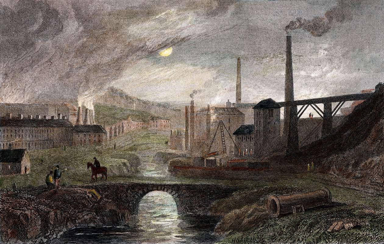Nant-y-Glow Iron Works, Monmouthshire, Wales, c1780, c1830 av Unbekannt
