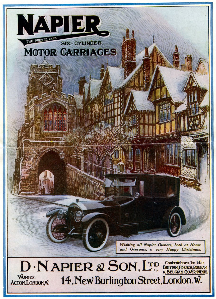 Napier, sekssylindrede motorvogner, 1917 av Unbekannt