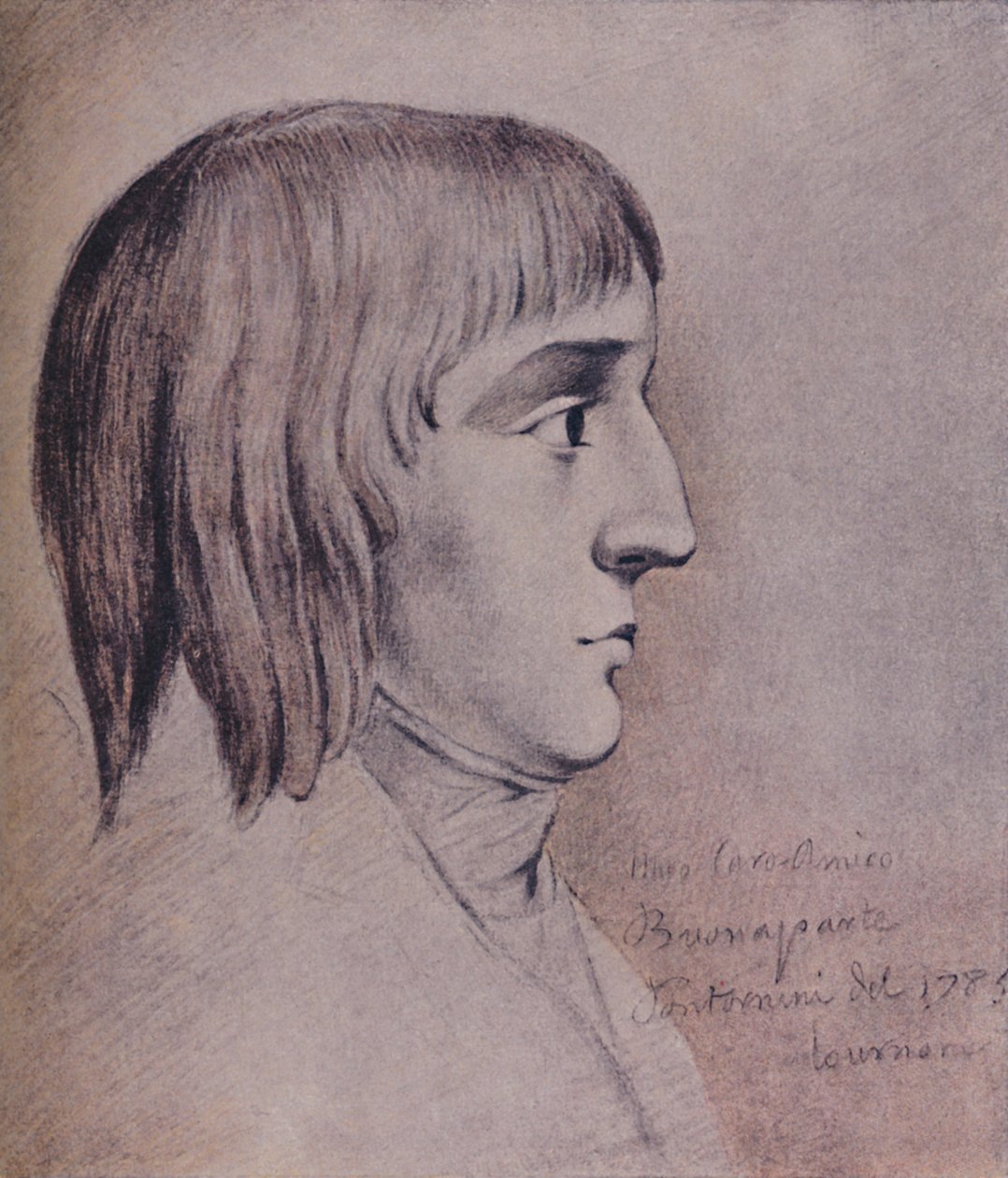 Napoleon Bonaparte i 1785, seksten år gammel, 1896 av Unbekannt