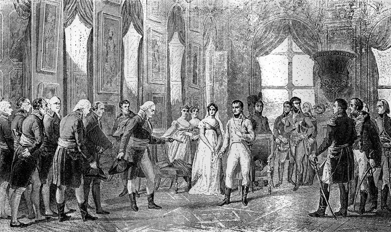 Napoleon Bonaparte blir utropt til keiser av franskmennene i Saint-Cloud, 18. mai 1804 1882-1884 av Unbekannt