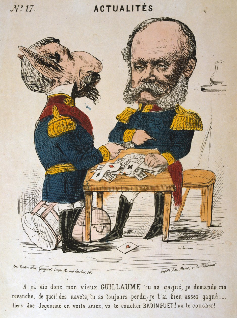 Napoleon III av Frankrike og Wilhelm I av Preussen, fransk-prøyssisk krig, 1870-1871 av Unbekannt