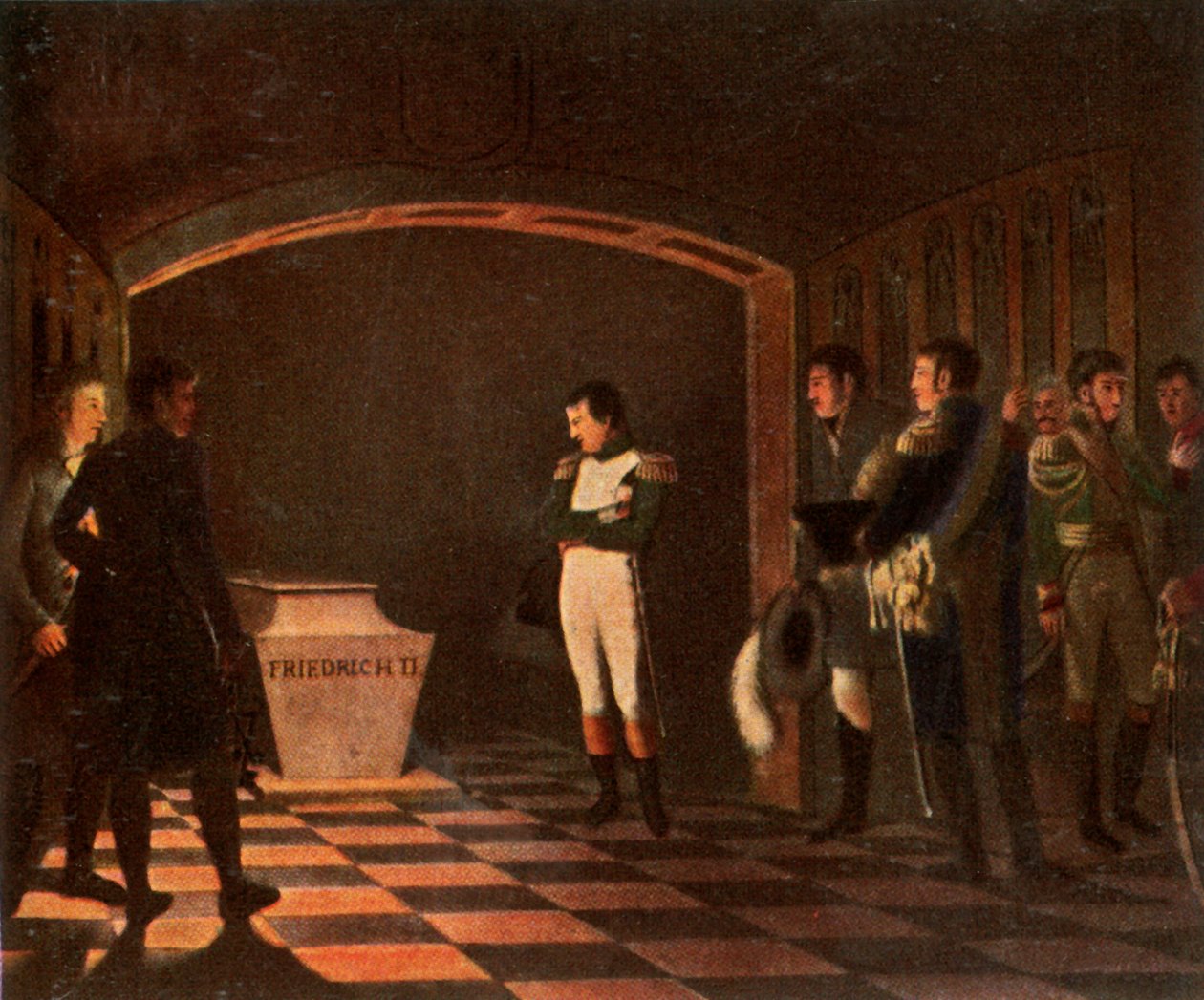 Napoleon I ved graven til Fredrik den store, 27. oktober 1806, 1936. av Unbekannt