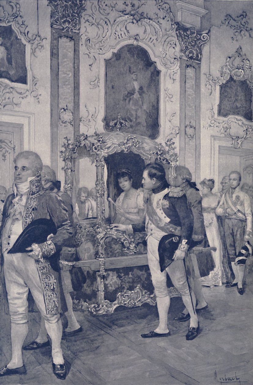 Napoleon og keiserinnen av Østerrike i Dresden, 1812, 1896. av Unbekannt