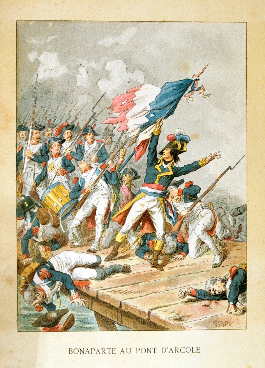 Napoleon ved Arcola-broen, 15. november 1796 av Unbekannt
