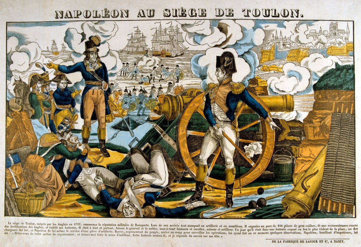 Napoleon ved beleiringen av Toulon, 1793, 1800-tallet av Unbekannt