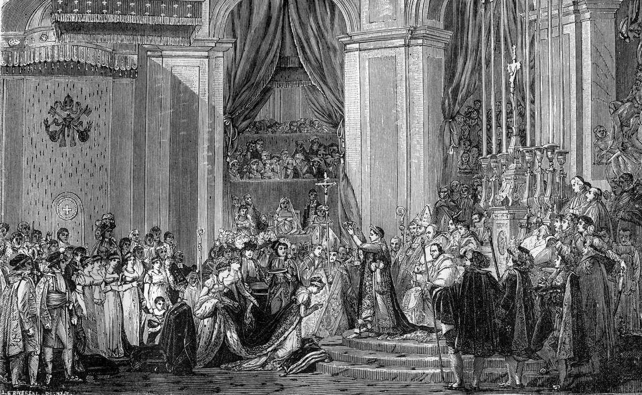 Napoleon kroner keiserinne Josephine, Notre Dame, Paris, 2. desember 1804 1882-1884. av Unbekannt