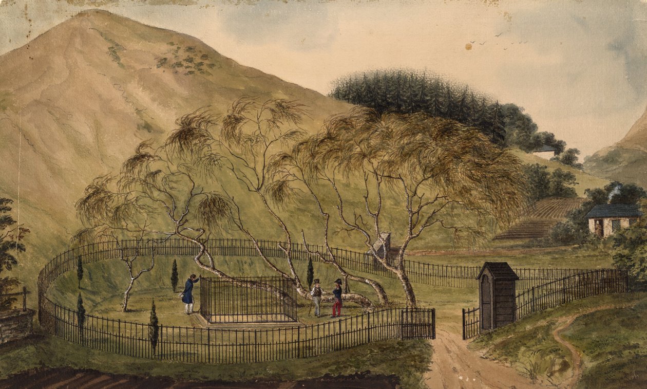 Napoleons gravsted på St. Helena, 1833 av Unbekannt