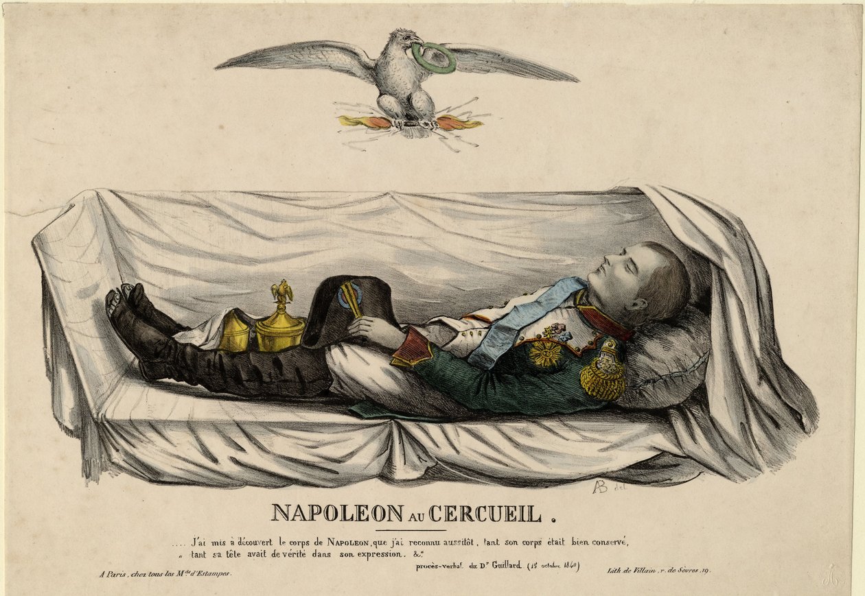 Napoleons kiste, ca. 1840 av Unbekannt