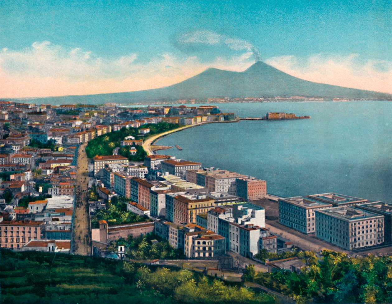 Napoli - Panorama Fra Villa Patrizia, Vomero, Fra Dilla Patrizia, Vomero, c1900. av Unbekannt