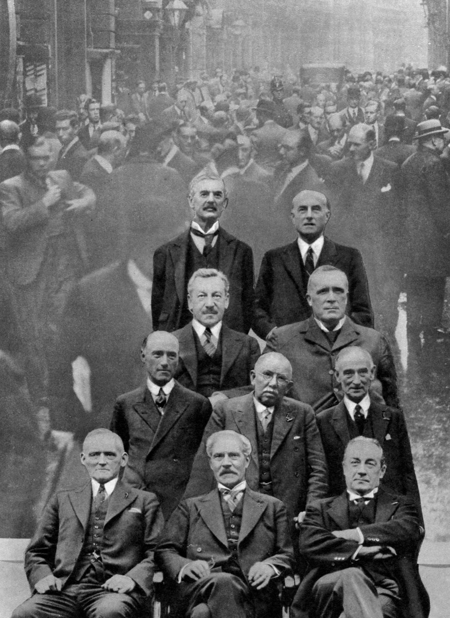 Nasjonal regjering sammensatt av medlemmer fra de tre viktigste politiske partiene, 1931 1937 av Unbekannt