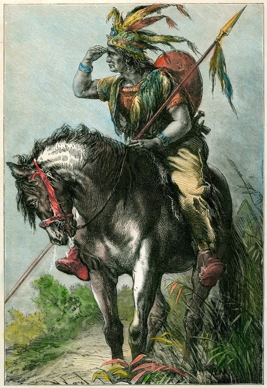 Indianerspeider, c1870 av Unbekannt