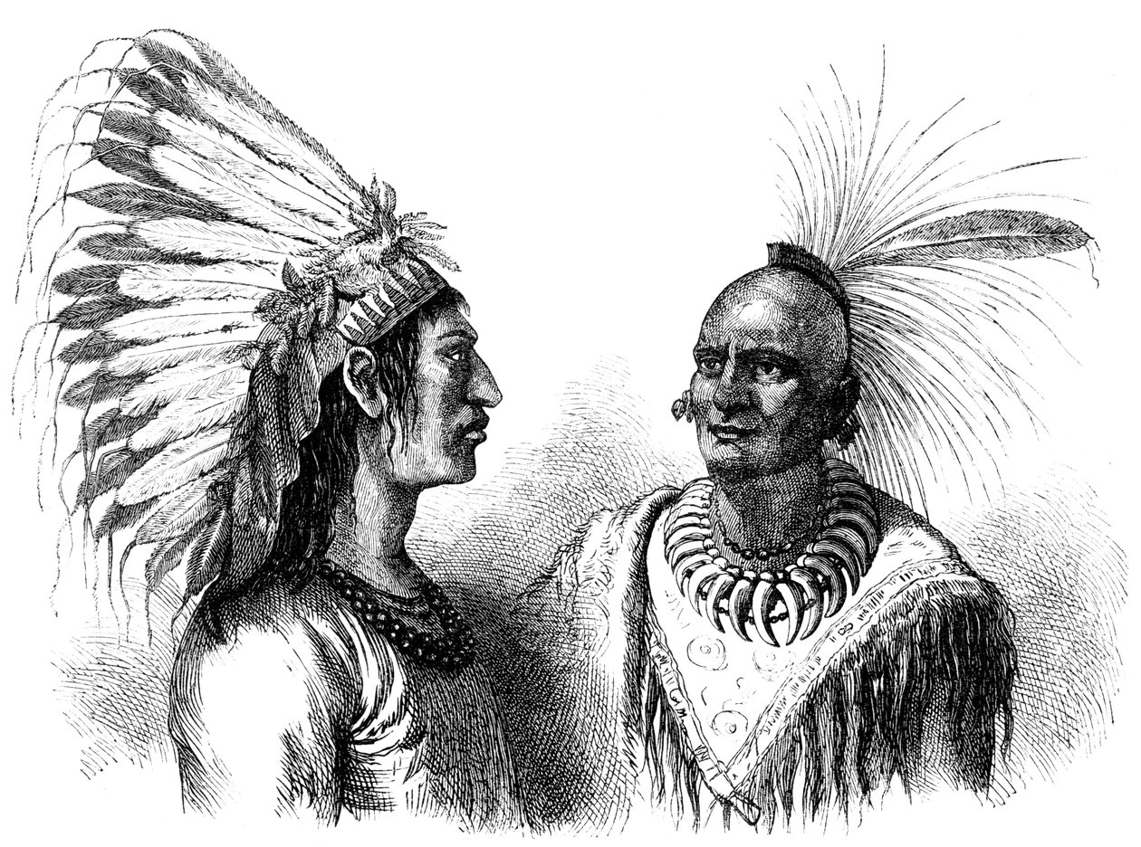 Indianske krigere, c1880 av Unbekannt
