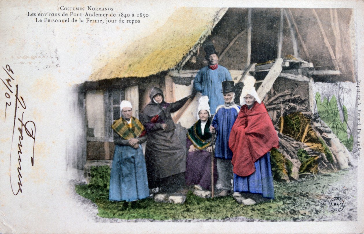 Innfødt drakt av Pont Audemer, Normandie, 1902 av Unbekannt