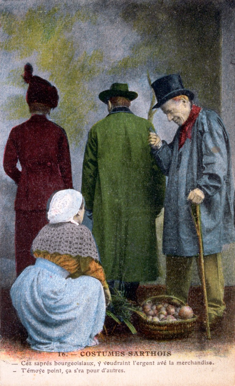 Sarthes innfødte drakt, ca 1900 av Unbekannt
