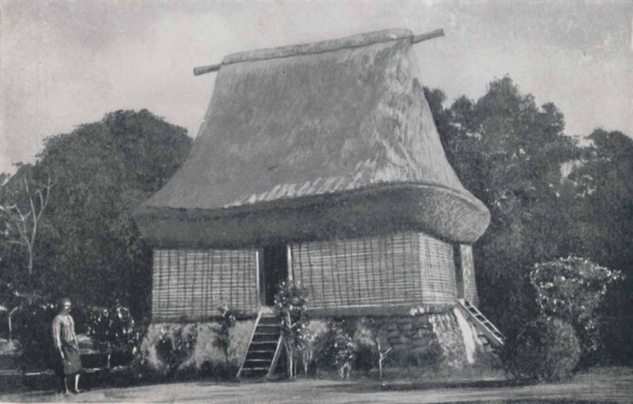 Native House, Fijiøyene, 1923. av Unbekannt