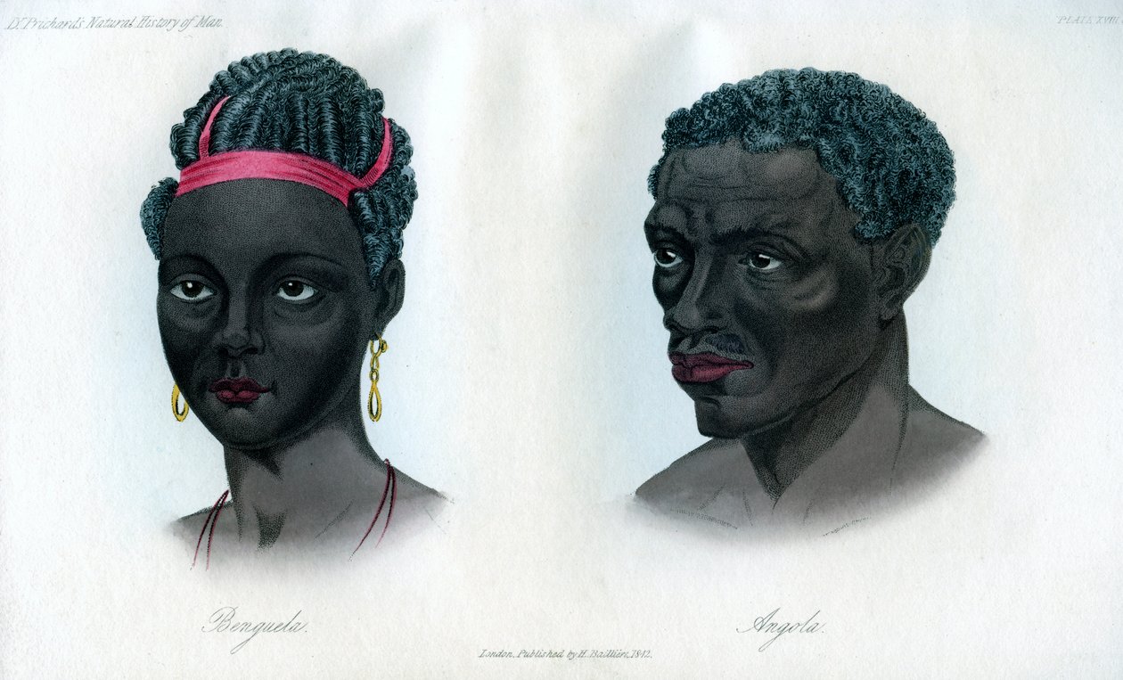 Innfødte i Benguela og Angola, 1848 av Unbekannt
