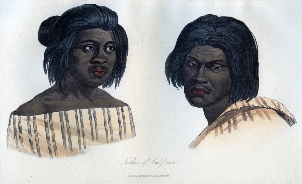 Innfødte i California, 1848 av Unbekannt