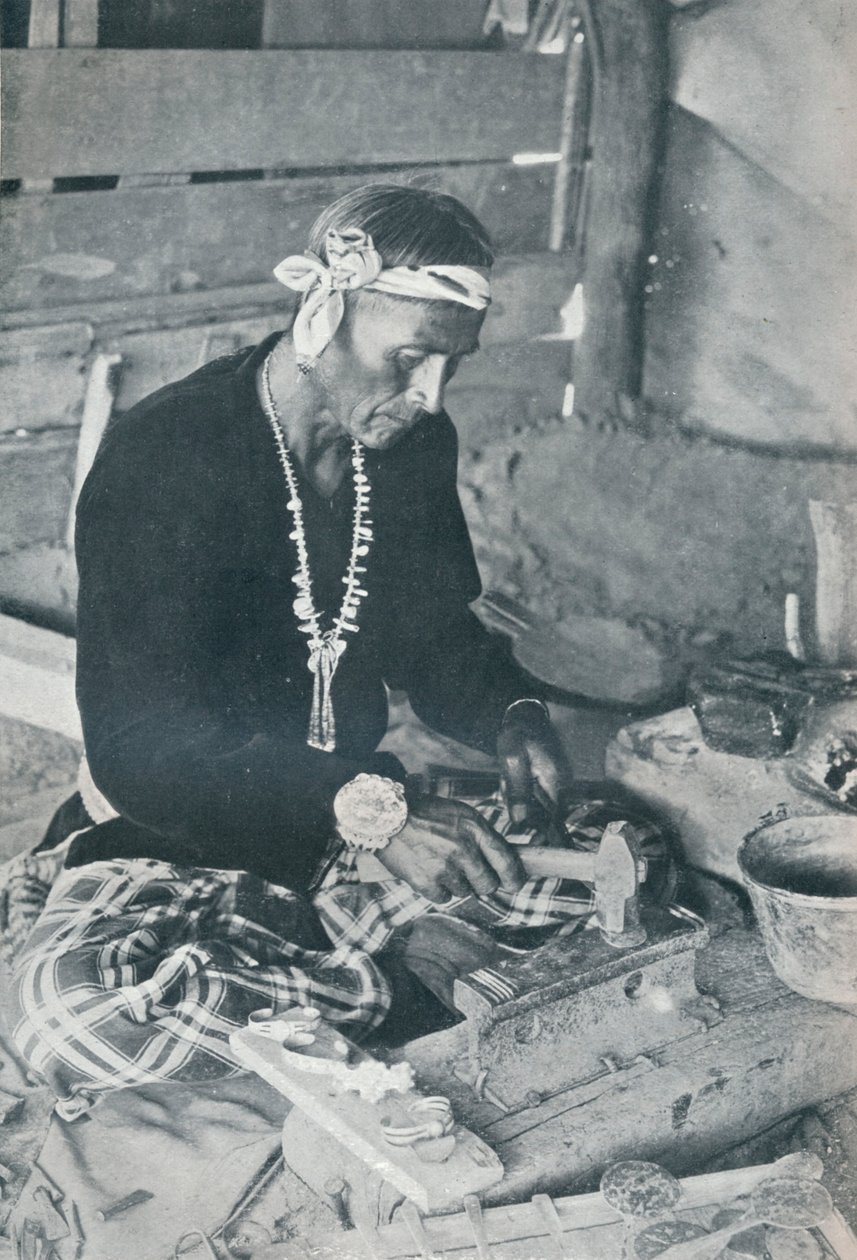 Navajo sølv og turkis smykker, 1931 av Unbekannt