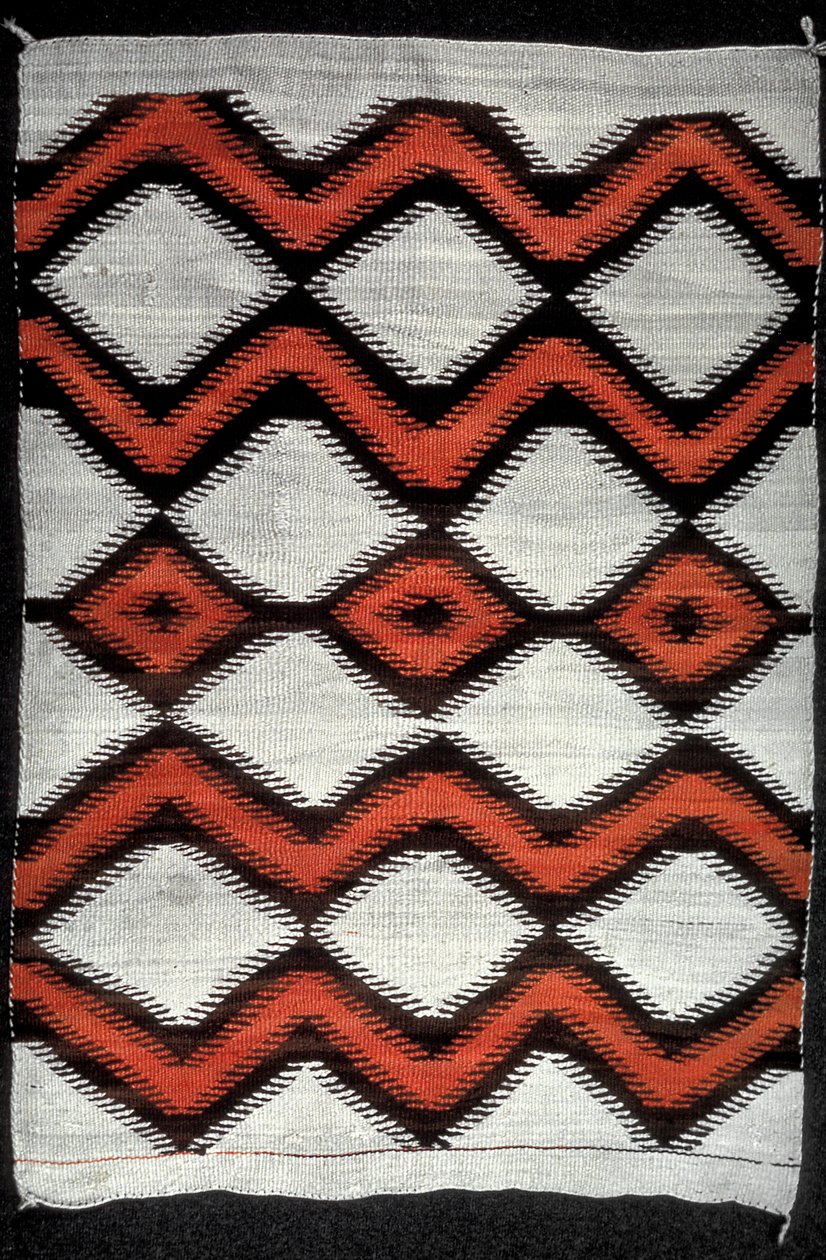 Navajo-teppe, nordamerikansk indisk, 1800-tallet av Unbekannt