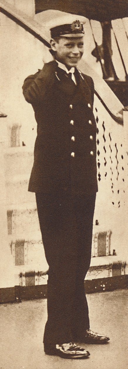 Marinekadett Prince Albert i Royal Yacht Victoria and Albert, 1912, 1937 av Unbekannt