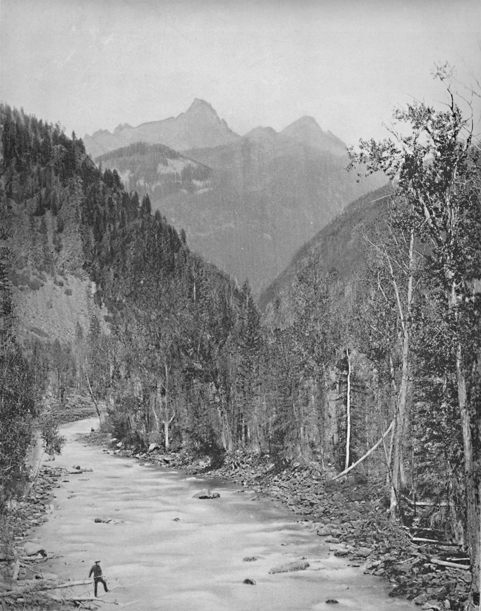 Needle Mountains, Canyon i Rio de las Animas, c1897. av Unbekannt