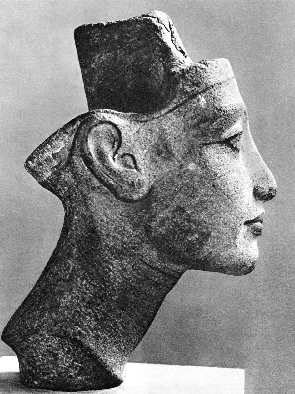 Nefertiti, dronning og kone til farao Akhenaten, gammel egypter, 1300-tallet f.Kr. av Unbekannt