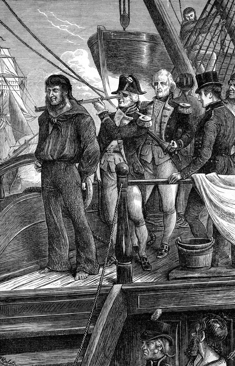 Nelson og signalet, Slaget ved København, 1801 av Unbekannt