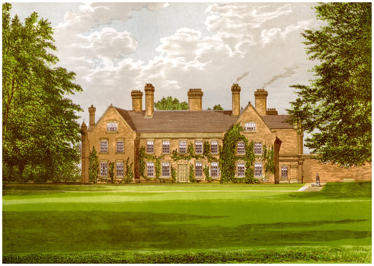 Nether Hall, Suffolk, hjemmet til Greene-familien, c1880 av Unbekannt