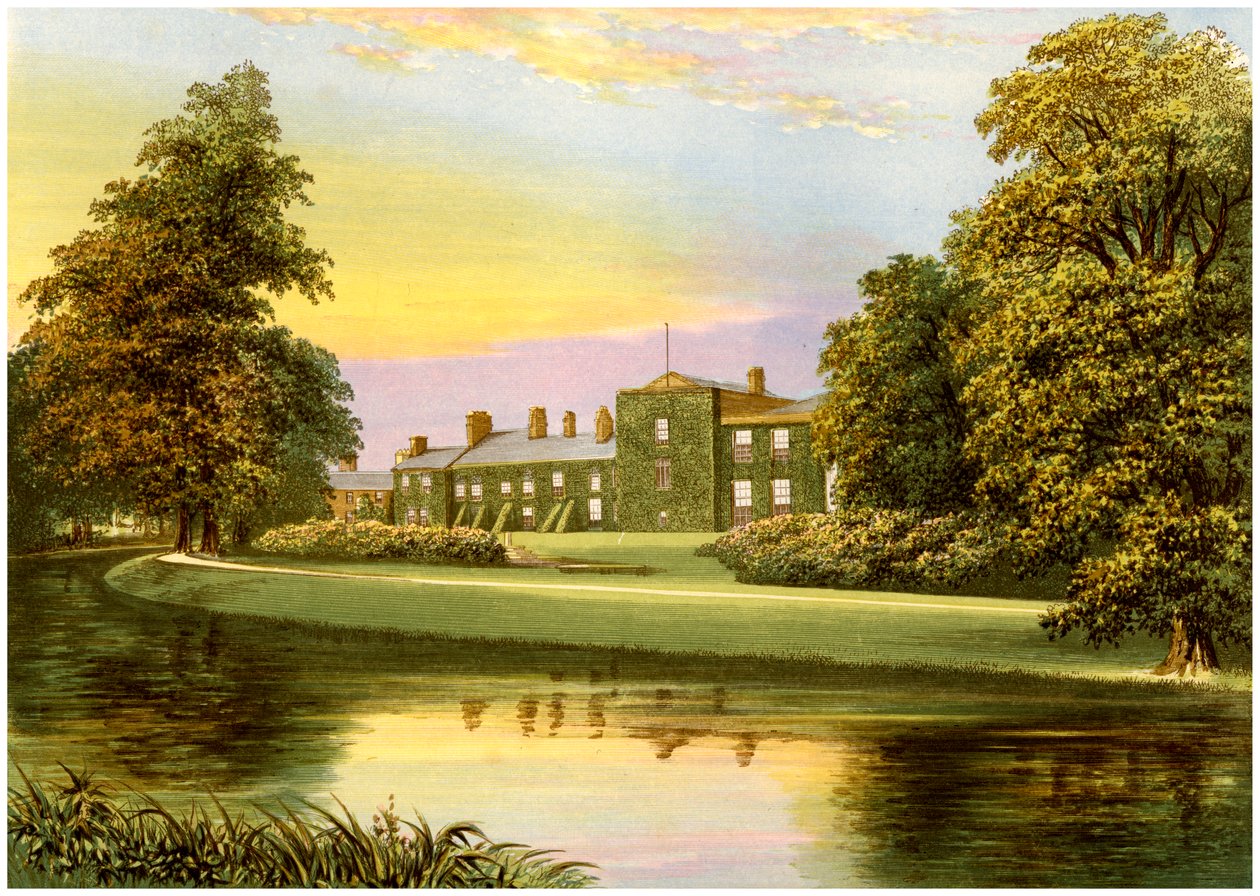 Netherhall, Cumbria, hjemmet til Pocklington-Senhouse-familien, c1880 av Unbekannt
