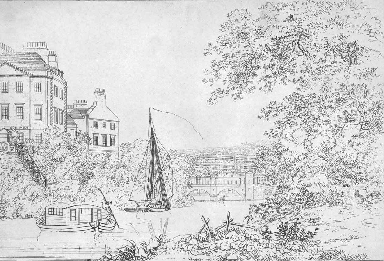 Ny bro, Bath, 1788 av Unbekannt