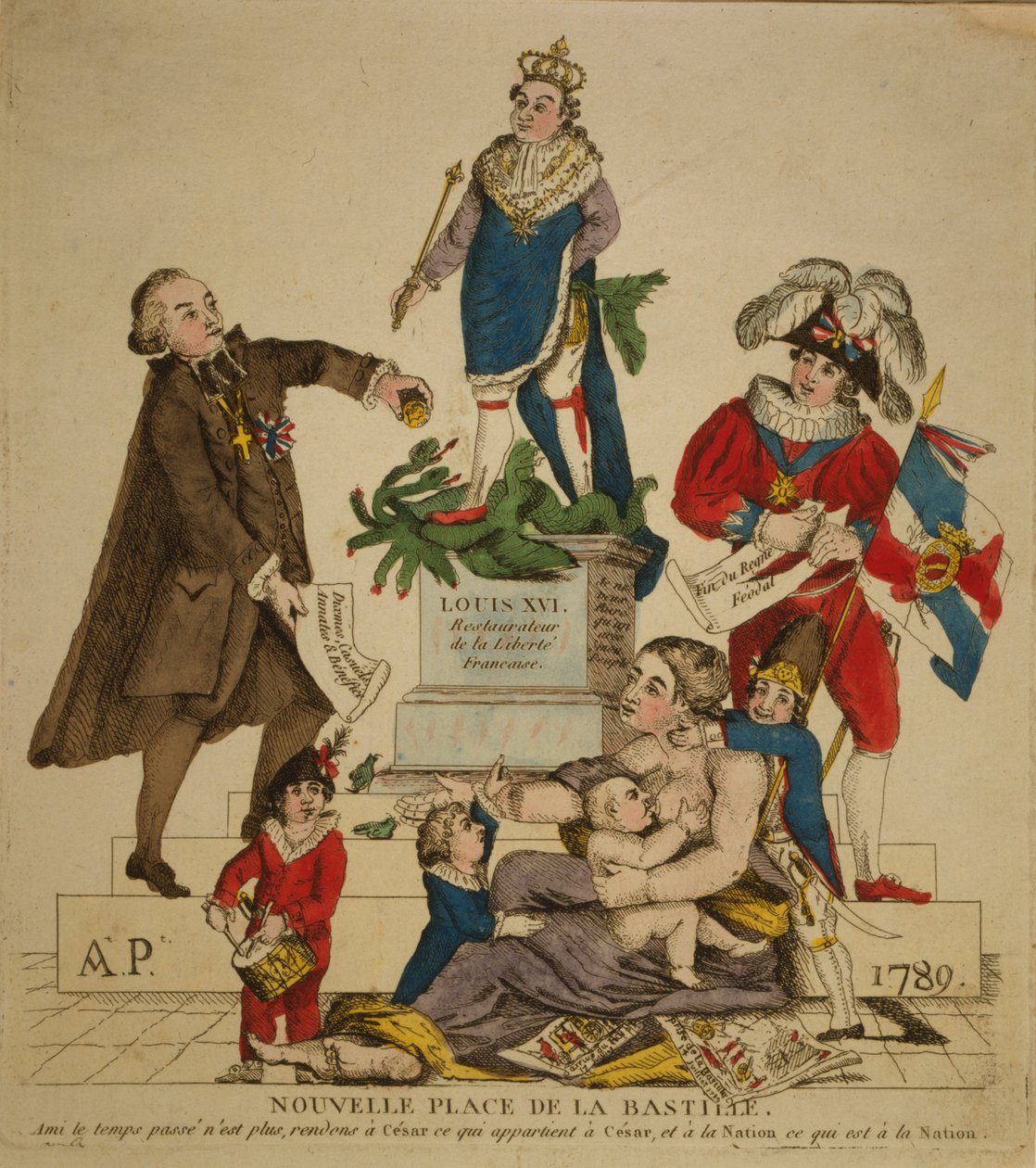 New Place de la Bastille, 1789. av Unbekannt