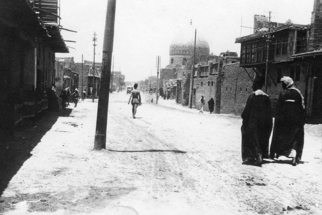 New Street, Bagdad, Mesopotamia, WWI, 1918 av Unbekannt