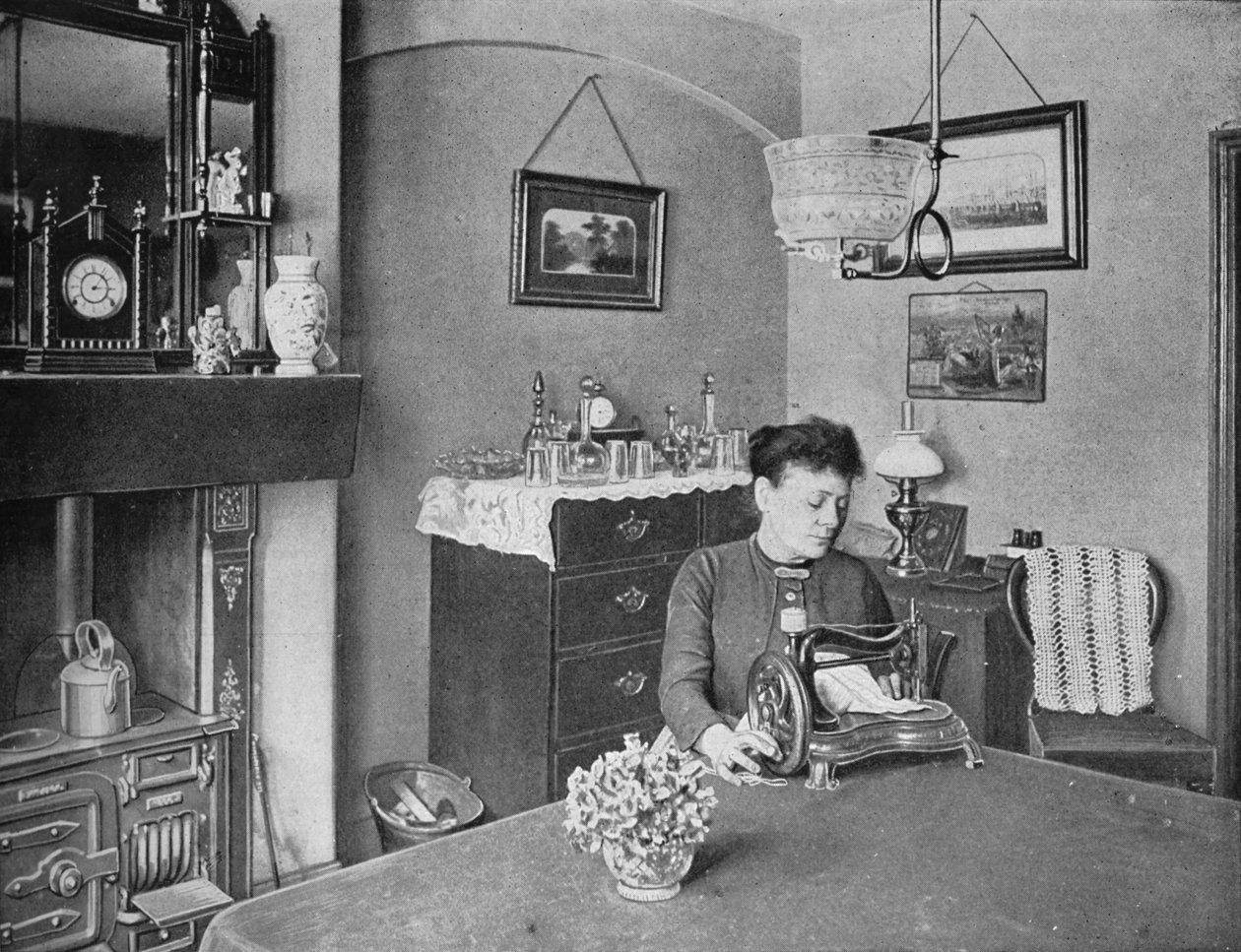 Nytt rom i en modellbolig, London, c1900 1901 av Unbekannt