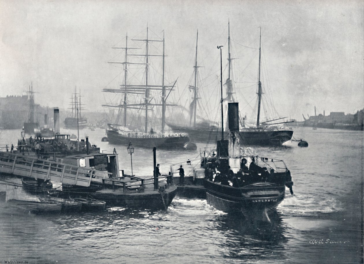 Newcastle-On-Tyne - Utsikt over Tyne, 1895 av Unbekannt