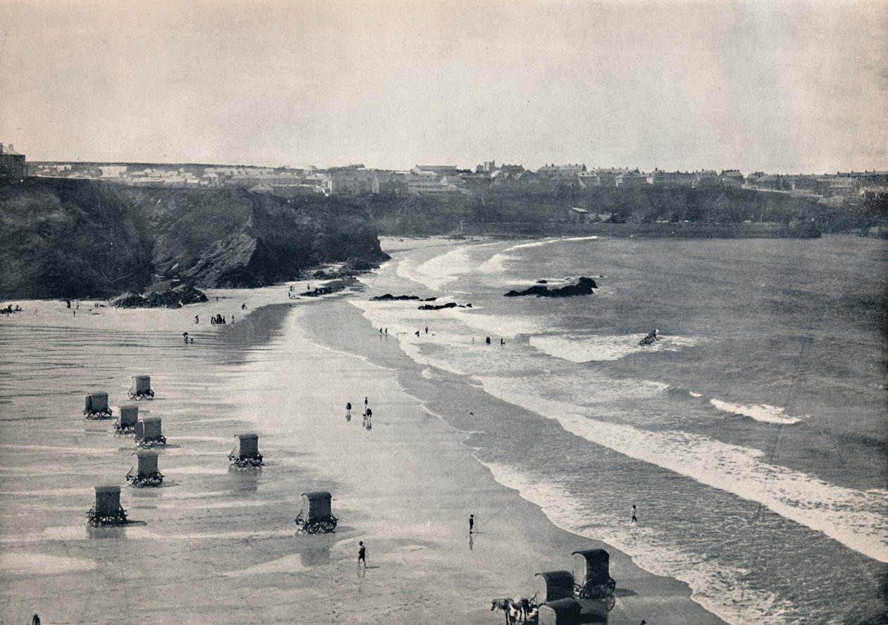 Newquay - Et stille badested, 1895 av Unbekannt