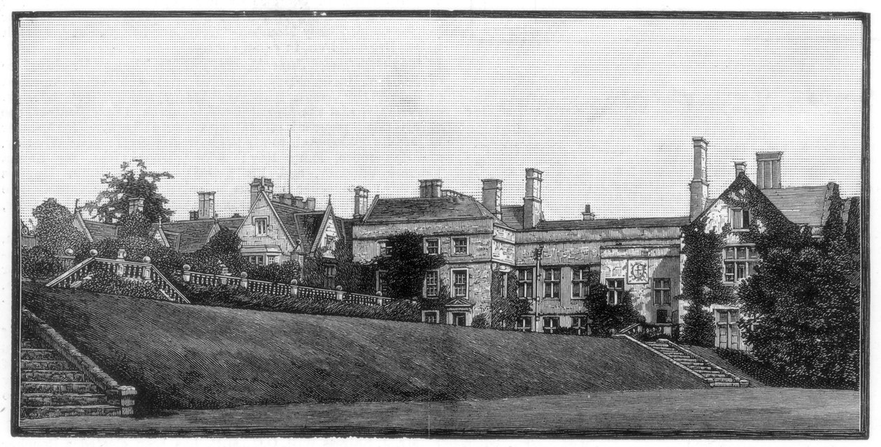 Newstead Abbey, Nottinghamshire, 1888 av Unbekannt