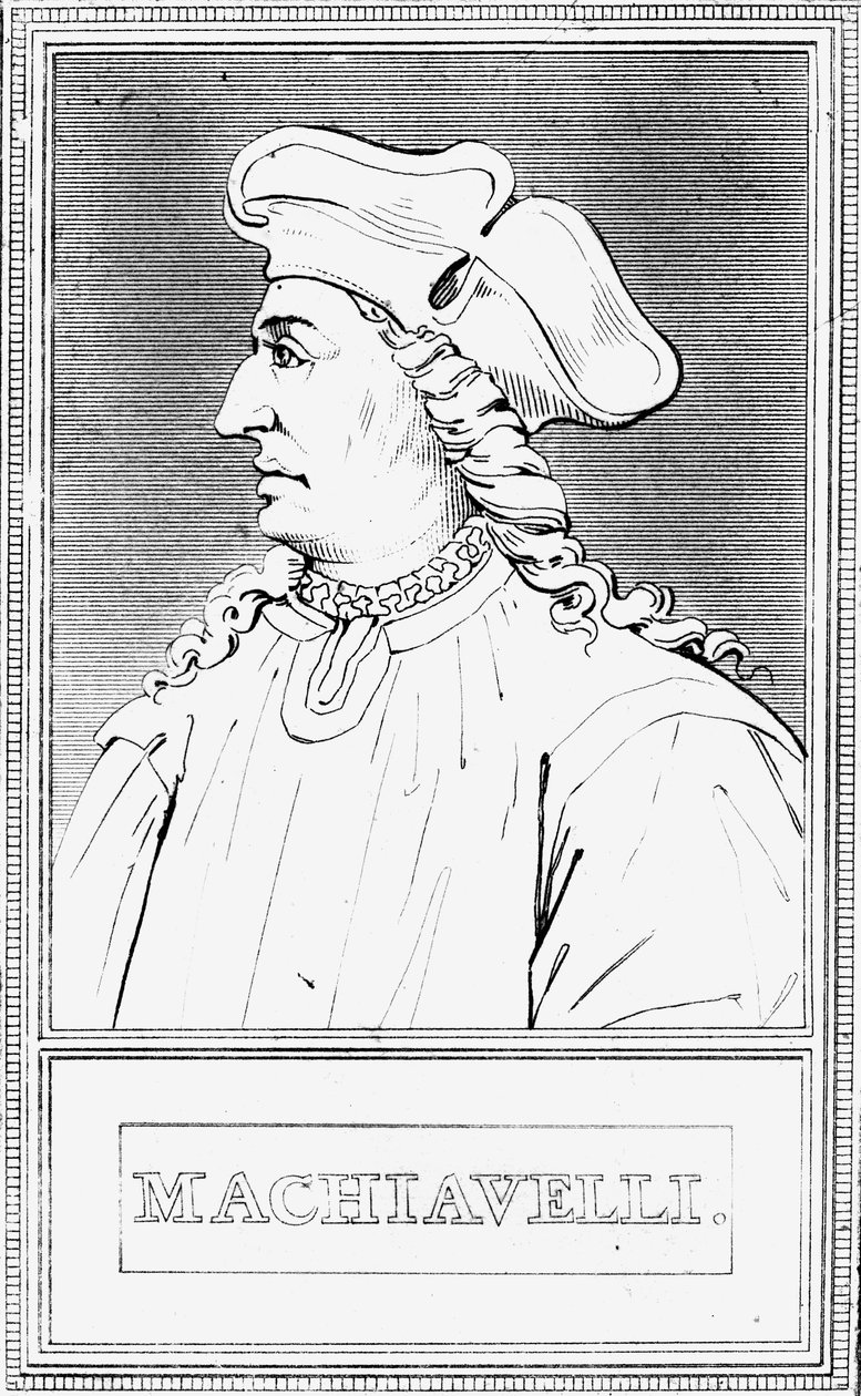 Niccolo Machiavelli , italiensk politisk filosof fra renessansen av Unbekannt