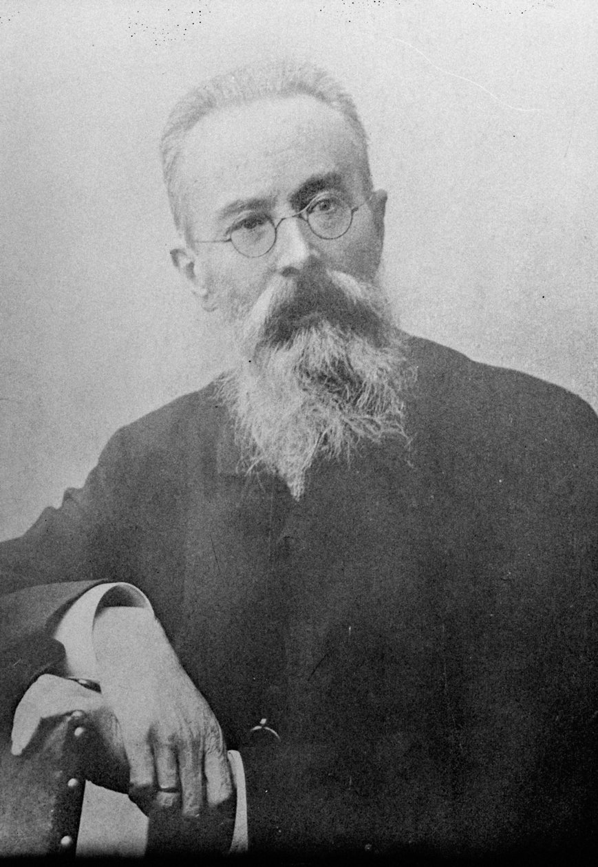 Nikolai Rimsky-Korsakov , russisk komponist, 1890-tallet av Unbekannt