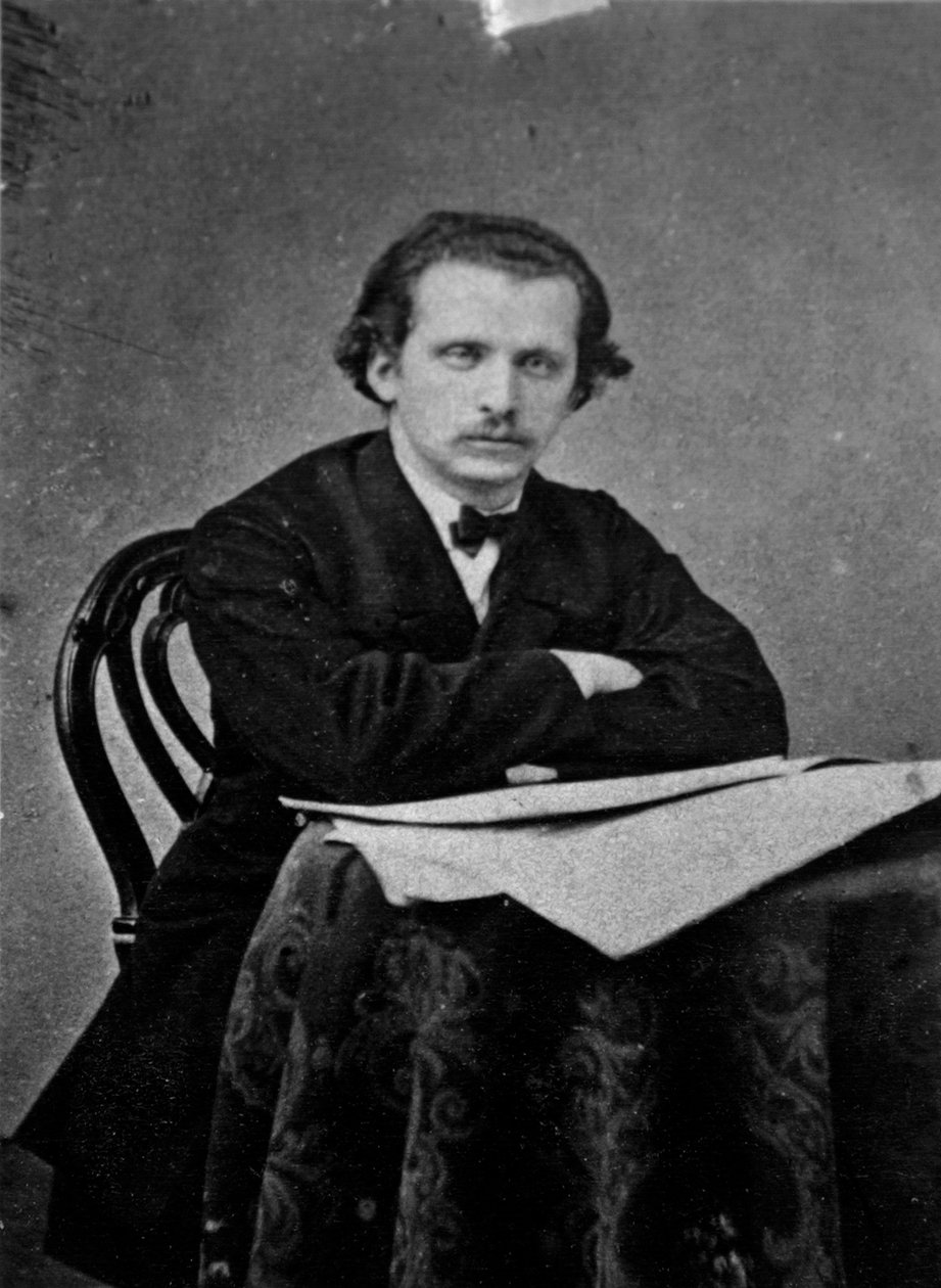 Nikolai Rubinstein , russisk pianist og komponist, c1880-c1881 av Unbekannt
