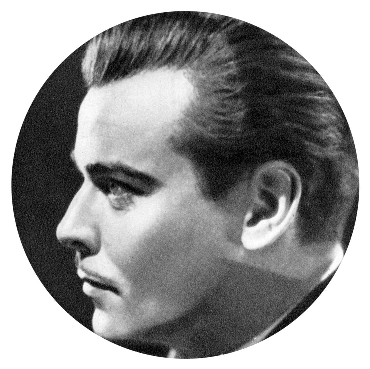 Nils Asther, danskfødt svensk scene- og filmskuespiller, 1934-1935 av Unbekannt