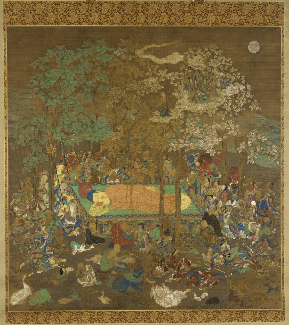 Buddhas Nirvana, tidlig på 1300-tallet av Unbekannt
