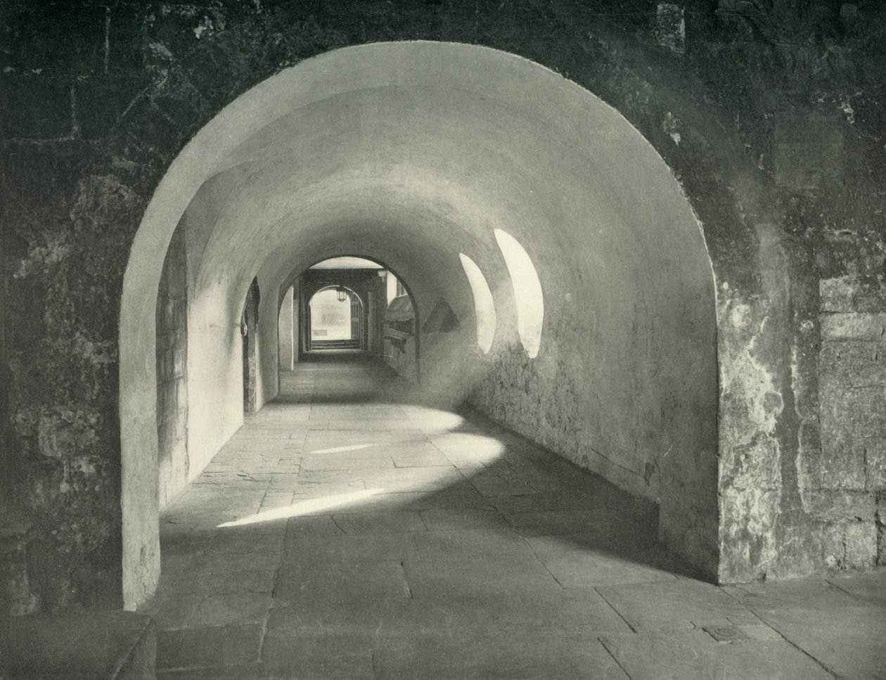 Norman Arch in the Cloisters, Westminster Abbey, 1908 av Unbekannt