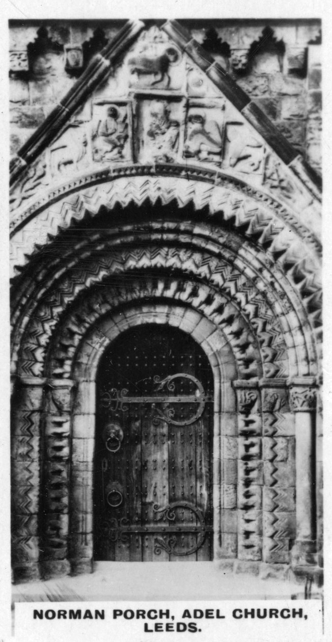 Norman Porch, Adel Church, Leeds, ca 1920-tallet av Unbekannt