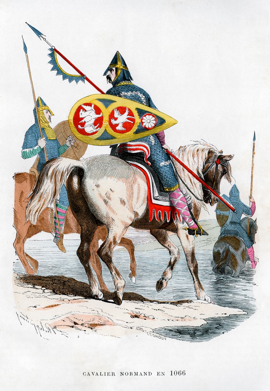 Normannisk kavaleri, 1066 1882-1884 av Unbekannt