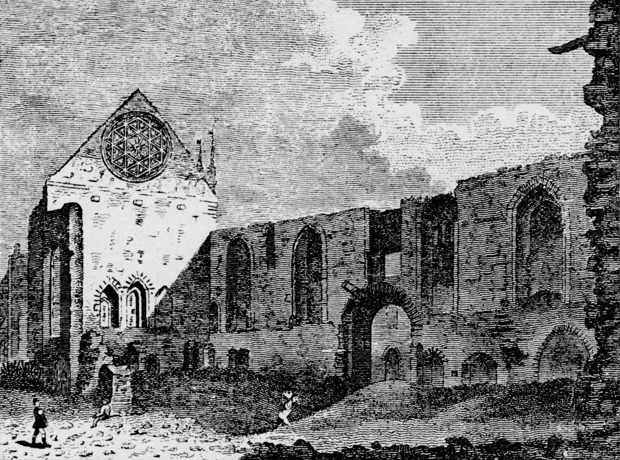 Nord-vest utsikt over ruinene av Winchester Palace, Southwark, London, c1900 1906 av Unbekannt