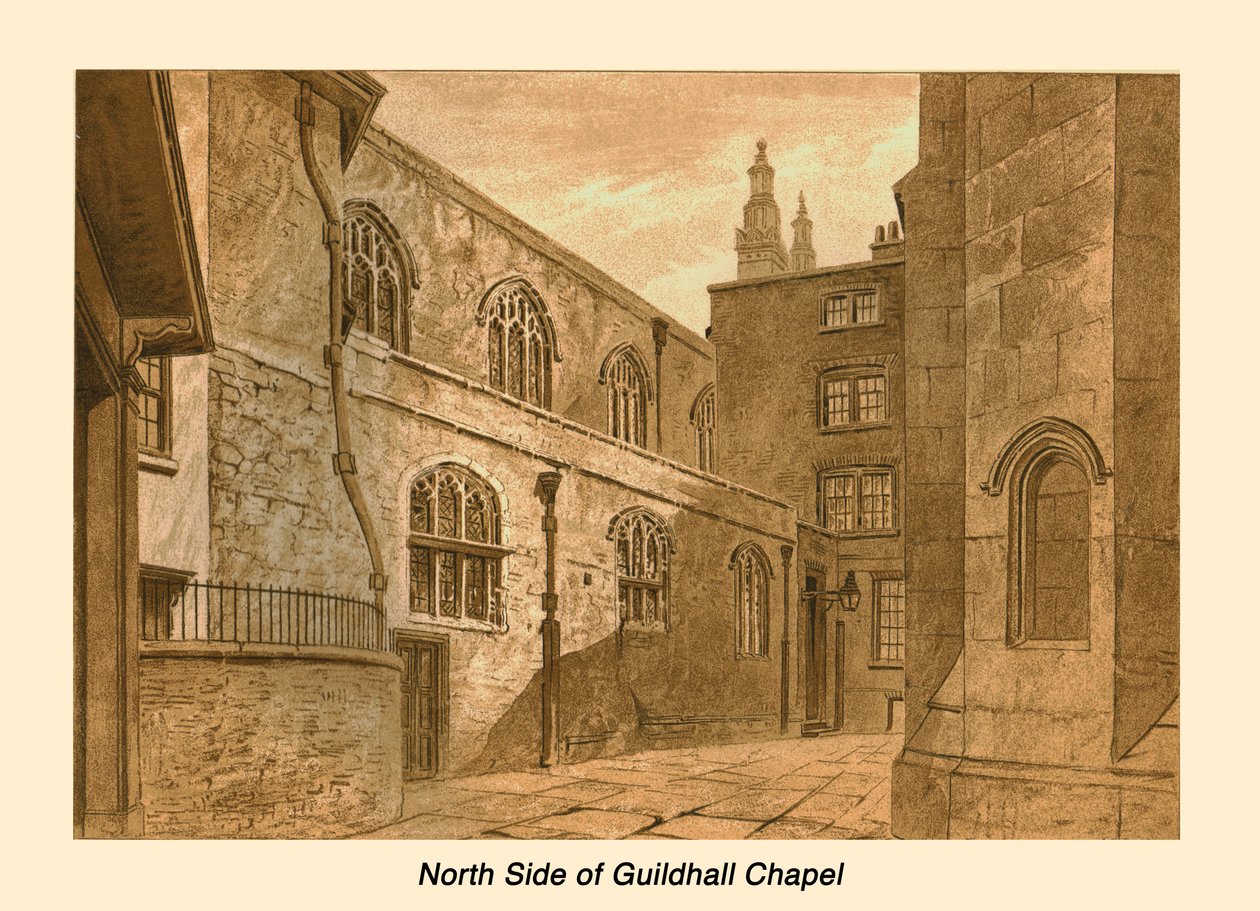 North Side of Guildhall Chapel, 1886 av Unbekannt