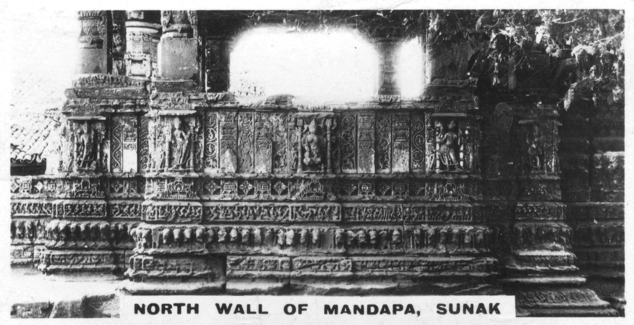 Nordveggen til Mandapa, Sunak, India, c1925 av Unbekannt