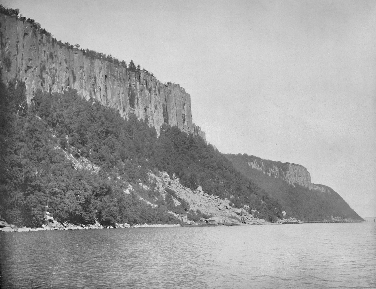 Northern End of Palisades, Hudson River, c1897. av Unbekannt